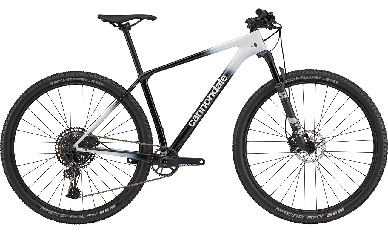 Фотография Велосипед Cannondale F-SI Carbon 5 29" 2021, размер М, Черно-серый 